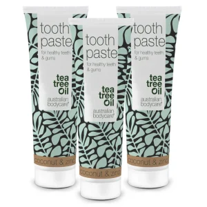 3 stk. Tea Tree Oil Tandpasta Kokos & Zink