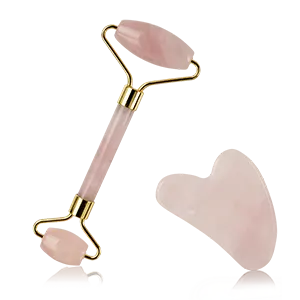 GUA SHA SÆT M. ANSIGTSRULLER