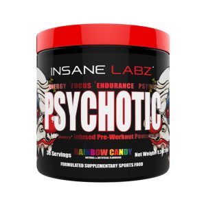 Psychotic Pre-Workout, 35 servings Rainbow Candy