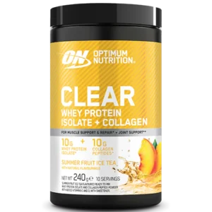 Optimum Nutrition Clear Whey Protein Isolate + Collagen - Summer Fruit Ice Tea (240g)